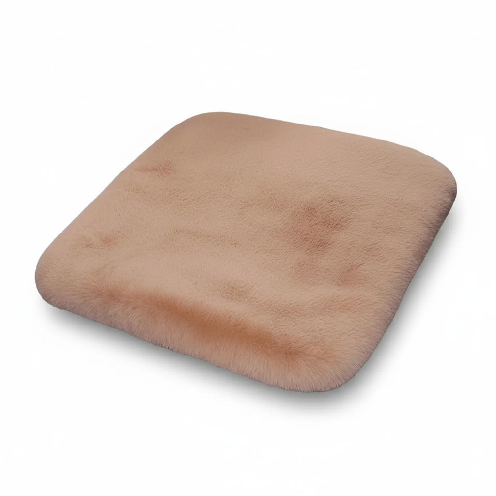 Square Ergonomic Cushion – Memory Foam & Soft Velvet – Back, Coccyx & Sciatica