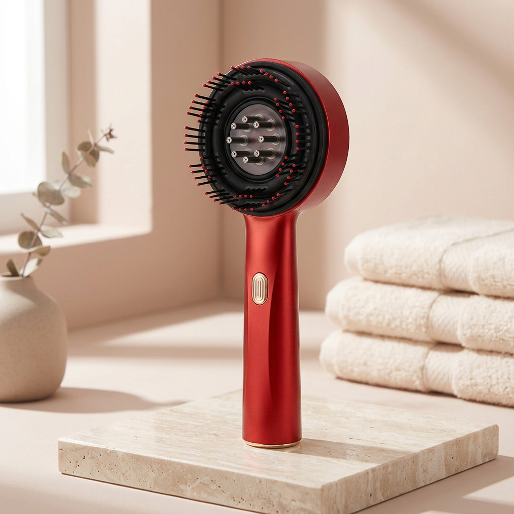 Red Light Scalp Massager with Serum Applicator