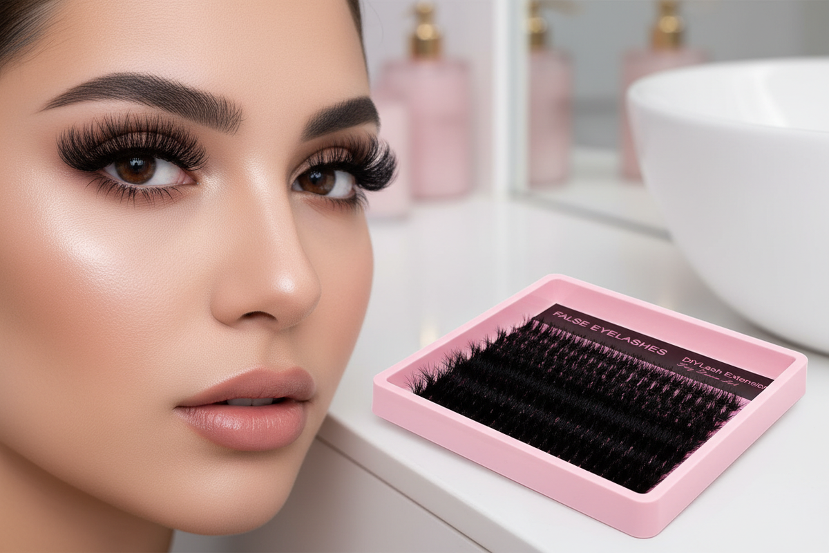 100D DIY False Eyelash Extension Kit, D Curl, 8–16 mm