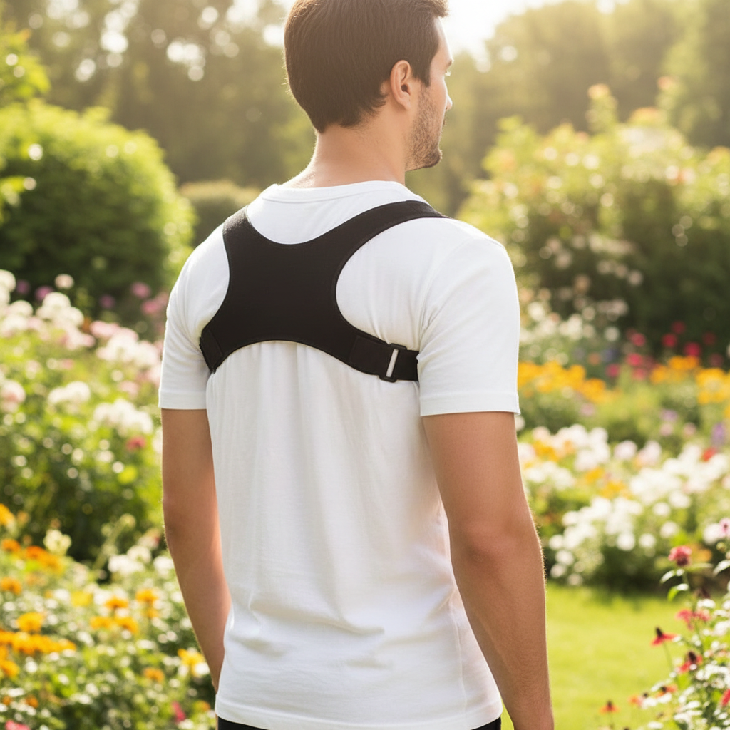 Postural support belt – Back alignment for sitting and standing positions