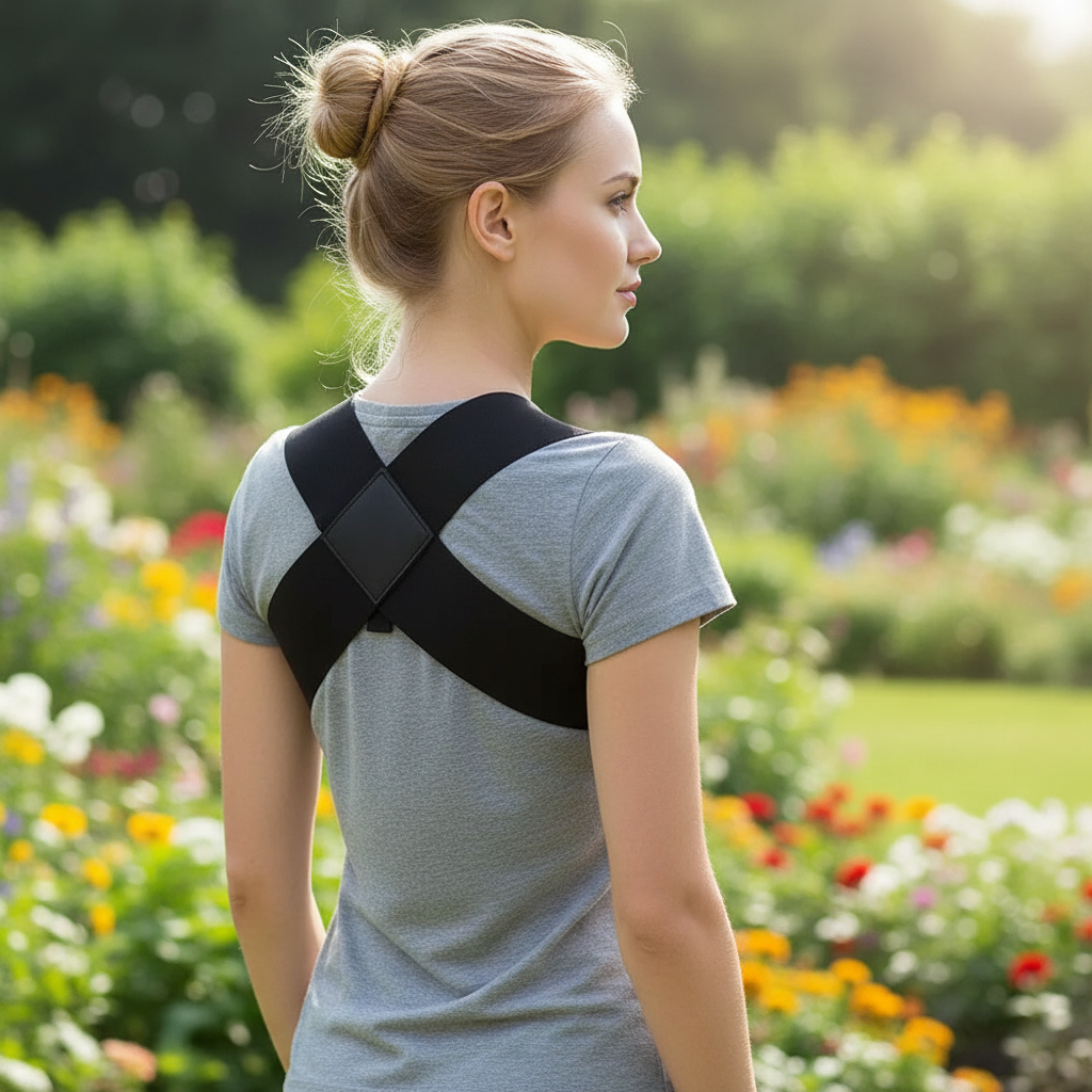 Breathable posture corrector harness – Shoulder, back, and lumbar support S to XXL