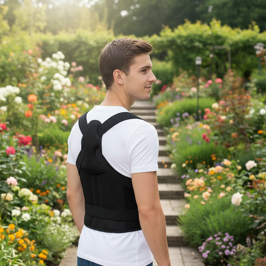 2-in-1 Lumbar Support & Posture Corrector | Adjustable Back Straightener for Men & Women