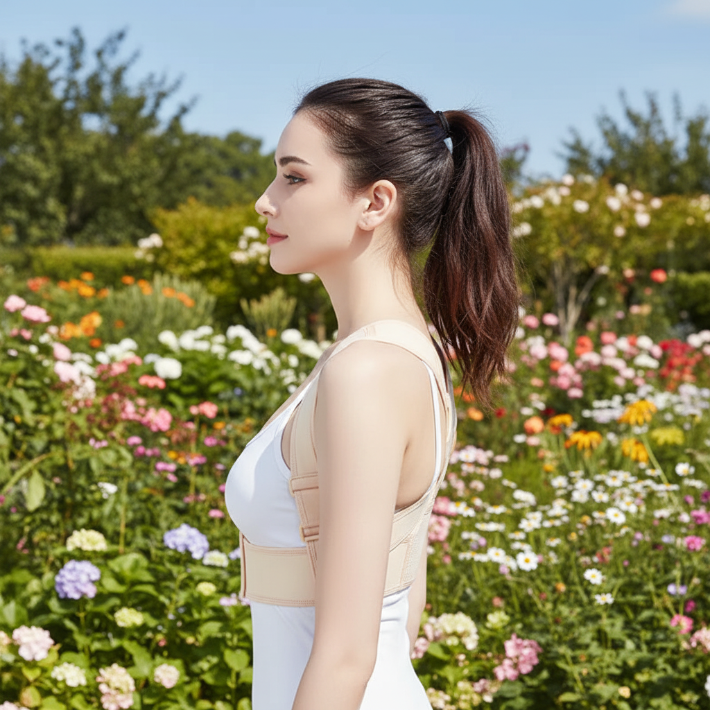 Posture corrector and back support – Unisex adjustable shoulder brace