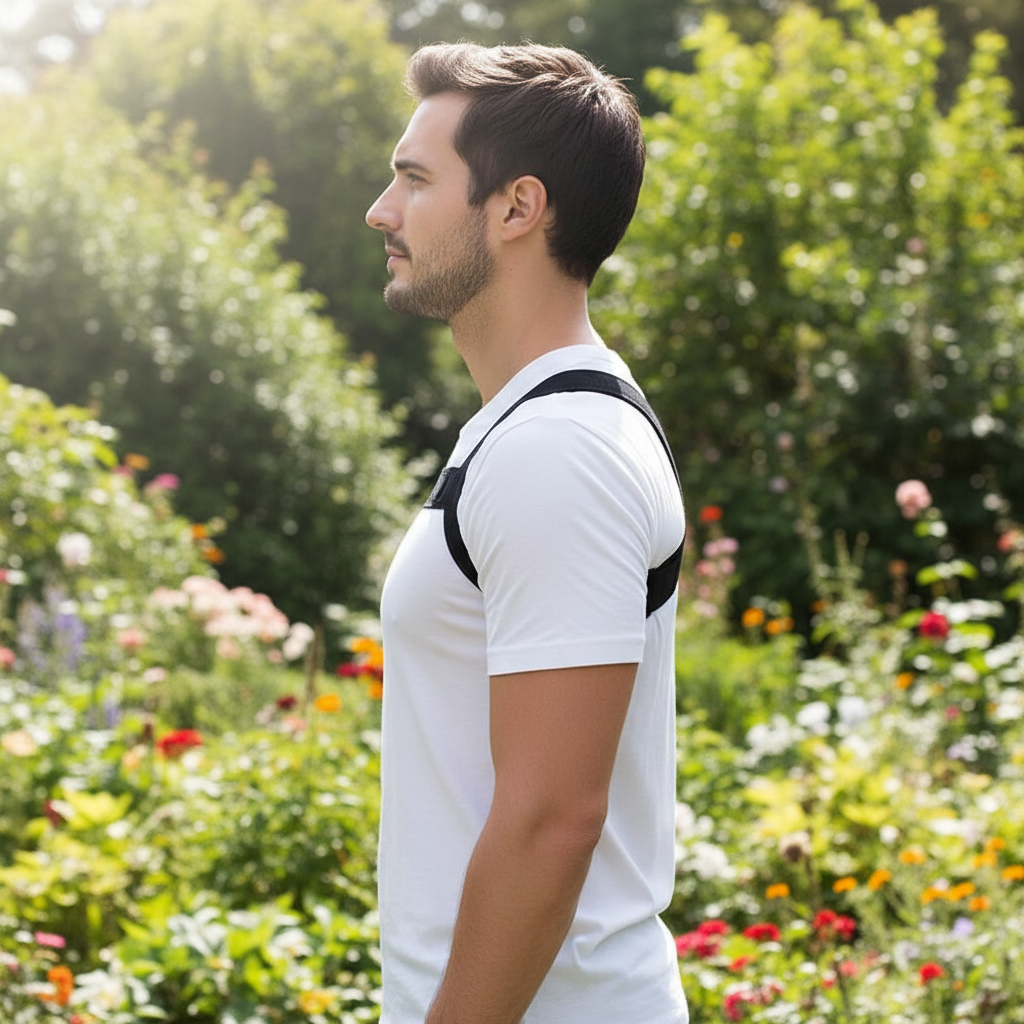 Postural support belt – Back alignment for sitting and standing positions