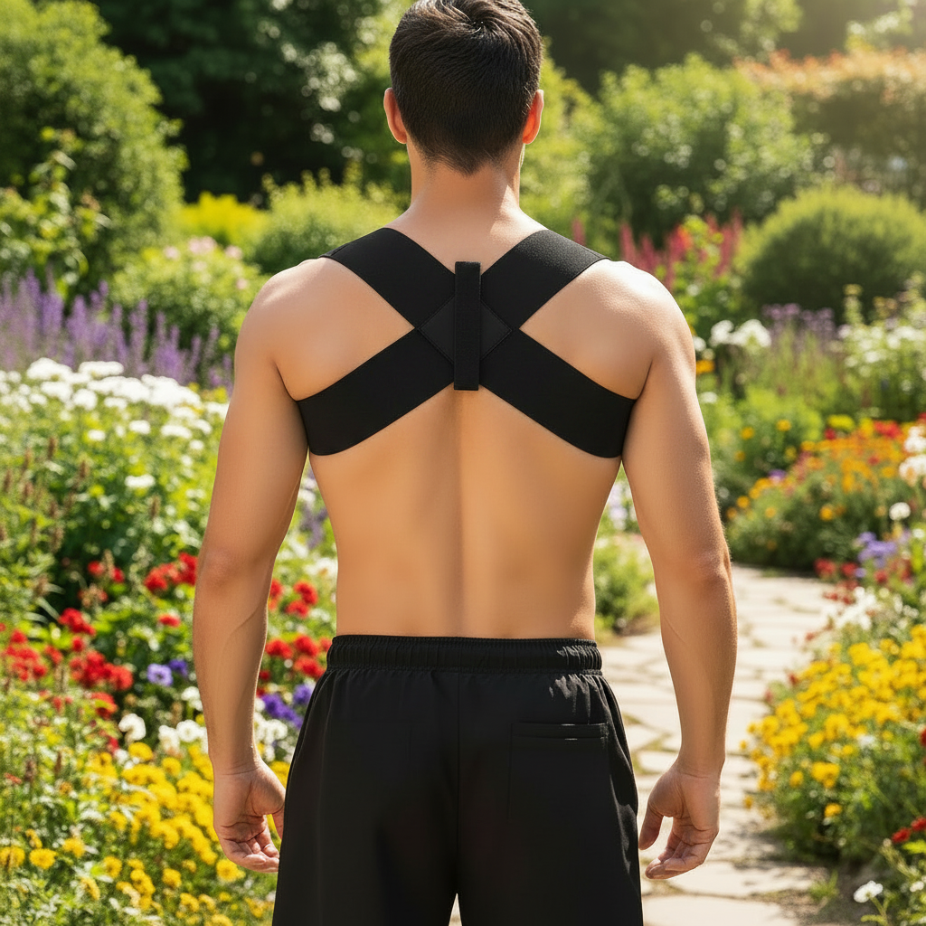 Adjustable posture corrector – Rougeresse upper back brace
