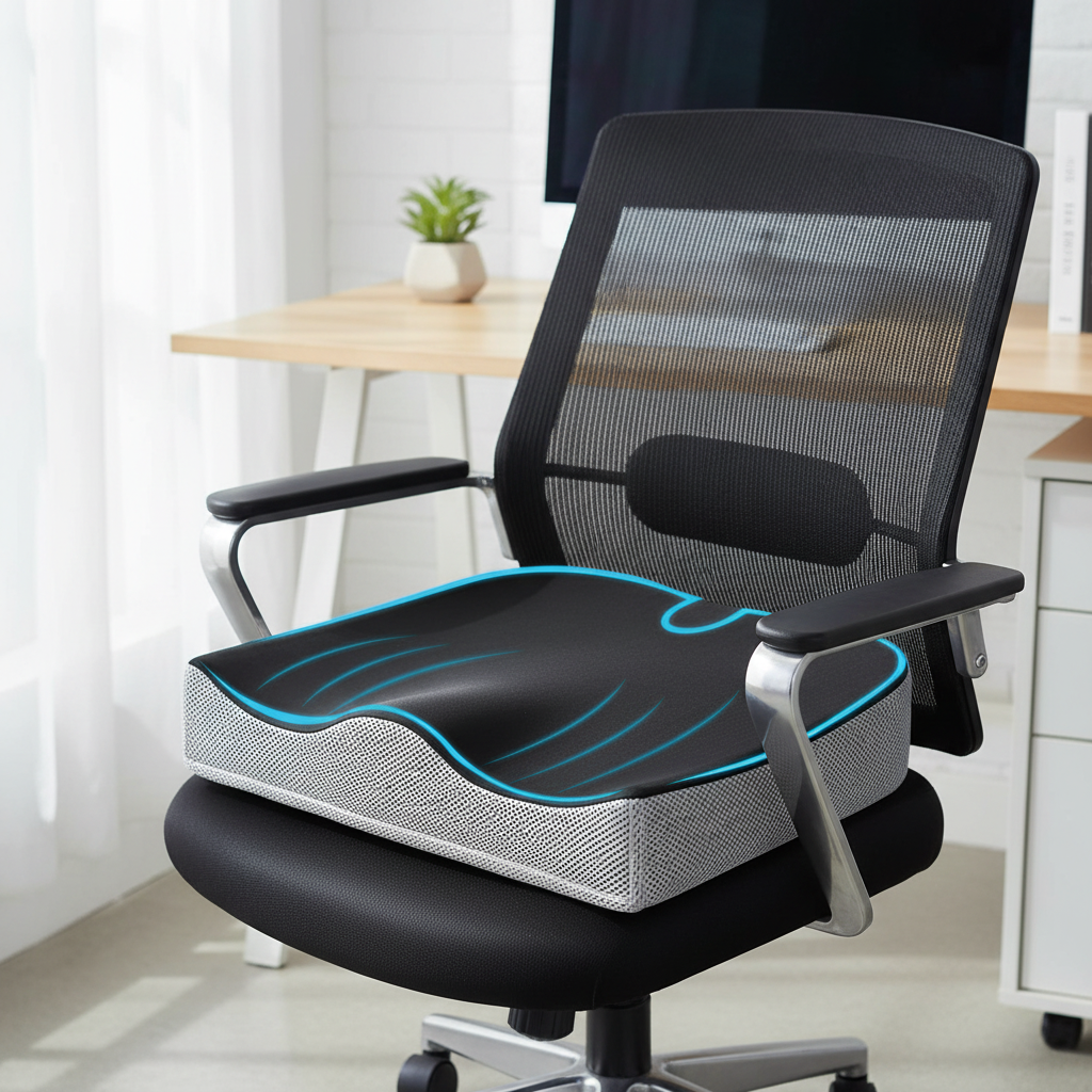 Vissco ergonomic coccyx and lower back cushion